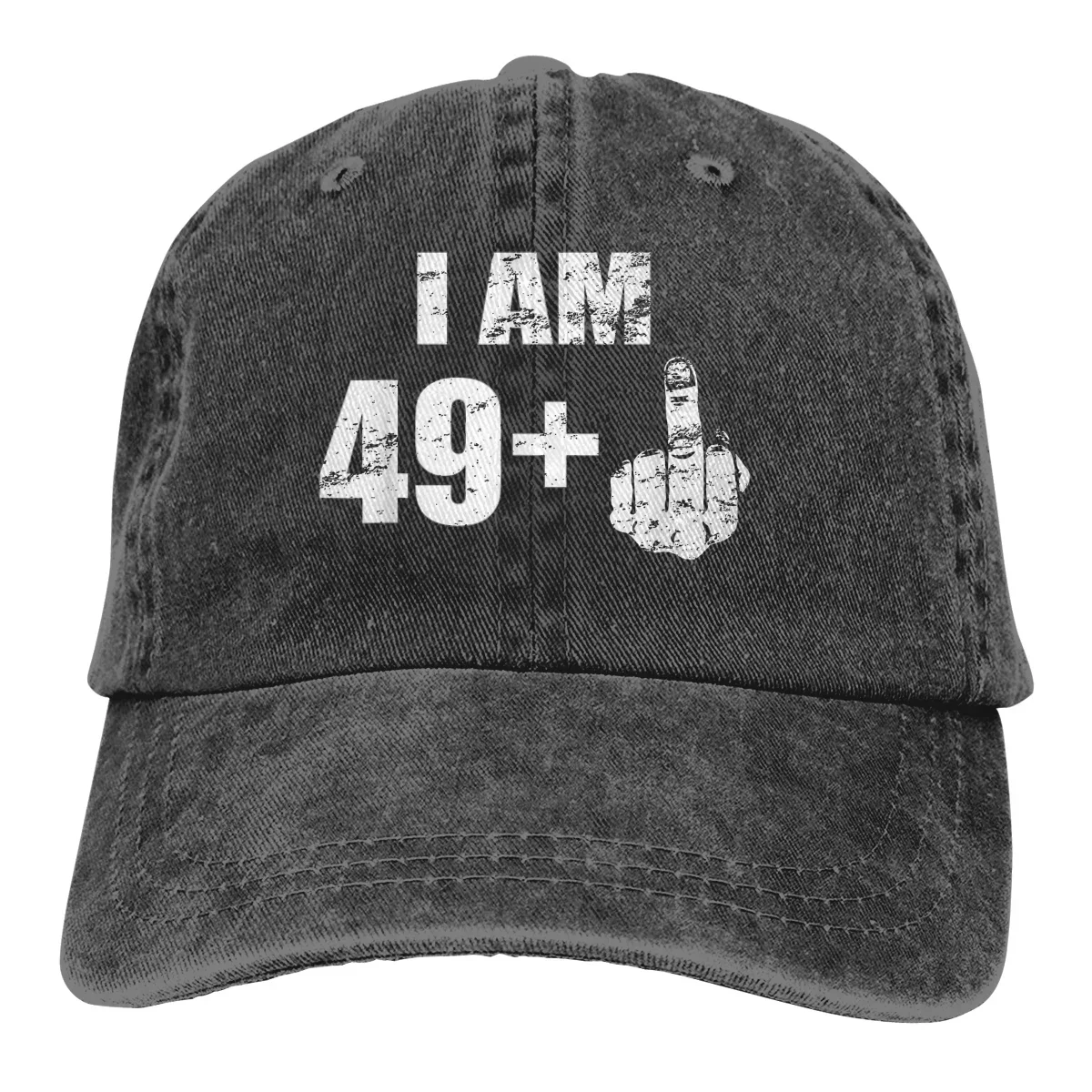 I Am 49 Plus Middle Finger Funny 50Th Birthday Gift Baseball Cap Men 50 Years Old Born in 1971 Caps  Women Summer Snapback Caps