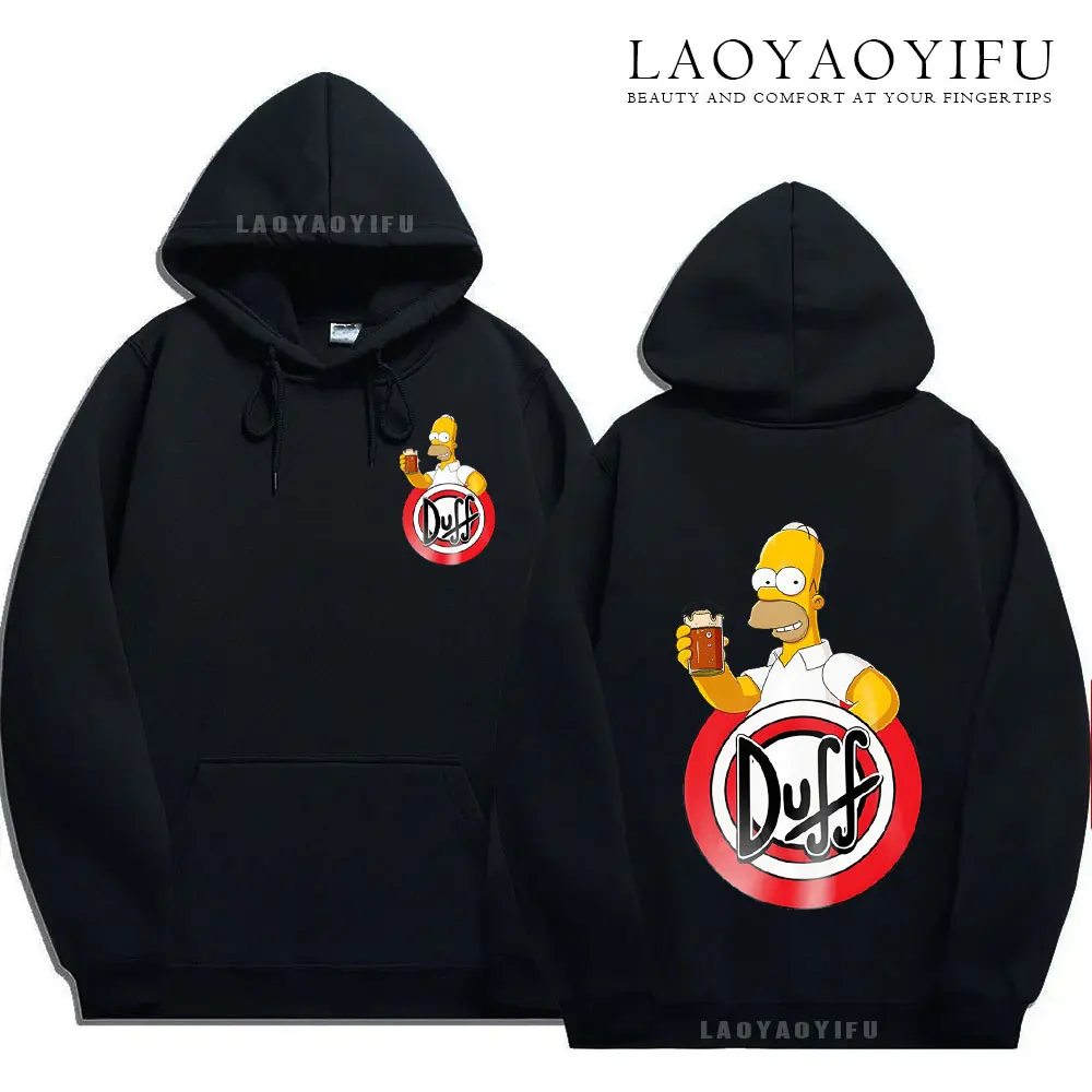 

Толстовка с капюшоном Duff Beer Funny The Simpsons Duff Classic Beer Graphic Новые толстовки и кофты Пуловеры Толстовки Мужчины Женщины Топы