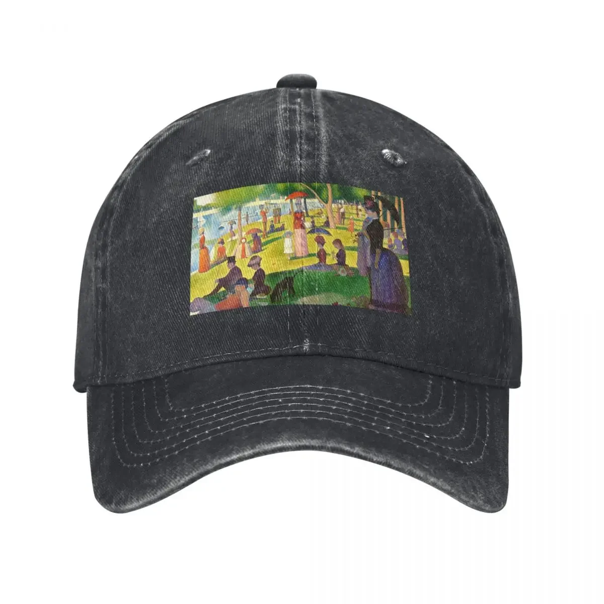 A Sunday Afternoon on the Island of La Grande Jatte - Georges Seurat Baseball Cap Golf Cap Men Golf Wear Women's