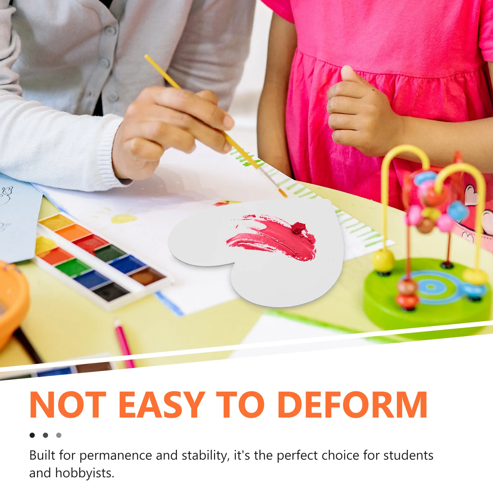 

5Pcs Thickened Heart Shape Oil Painting Board Cotton Canvas DIY Panels Artist Drawing Boards for Hobby Student Art