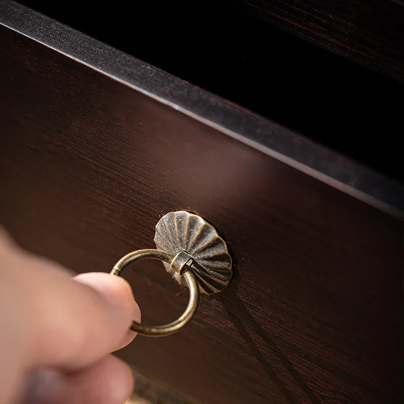 2 قطعة مشابك براد المعدنية حلقات سحب مشابك ورق براد صغيرة مقبض درج عتيق حلقة إكسسوارات تزيين يدوية ذاتية الصنع #2