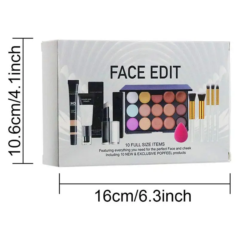 Make Up Kits Women Face Professional Makeup Kit Makeup Set Make Up Kit With Lip Gloss Eyeshadow Palette Brush For Women