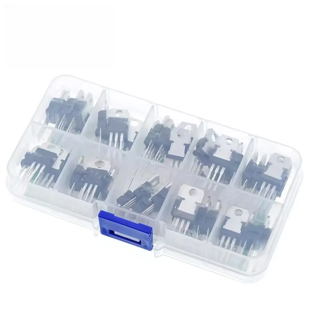 50PCS TO-220 MOSFET Transistor Kit IRFZ44N IRF510N IRF540N IRF3205 IRF9540N For Electronic Circuit DIY Repair And Power Supply