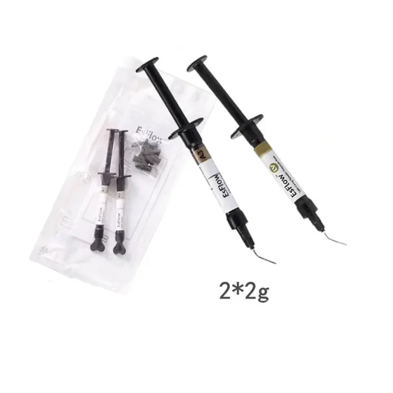 2Pcs * 2g Dental Materials Dental EsFlow Fluid Resin Light Curing Fluid Composite Resin Dental Oral Materials Flow Resin