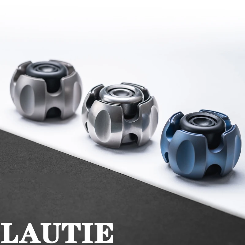 LAUTIE NOIZ Fingertip Gyro EDC Titan Legierung Finger Dekompression Spielzeug Finger Anti Stress Spielzeug Spinner Metall Kühle Fidgets