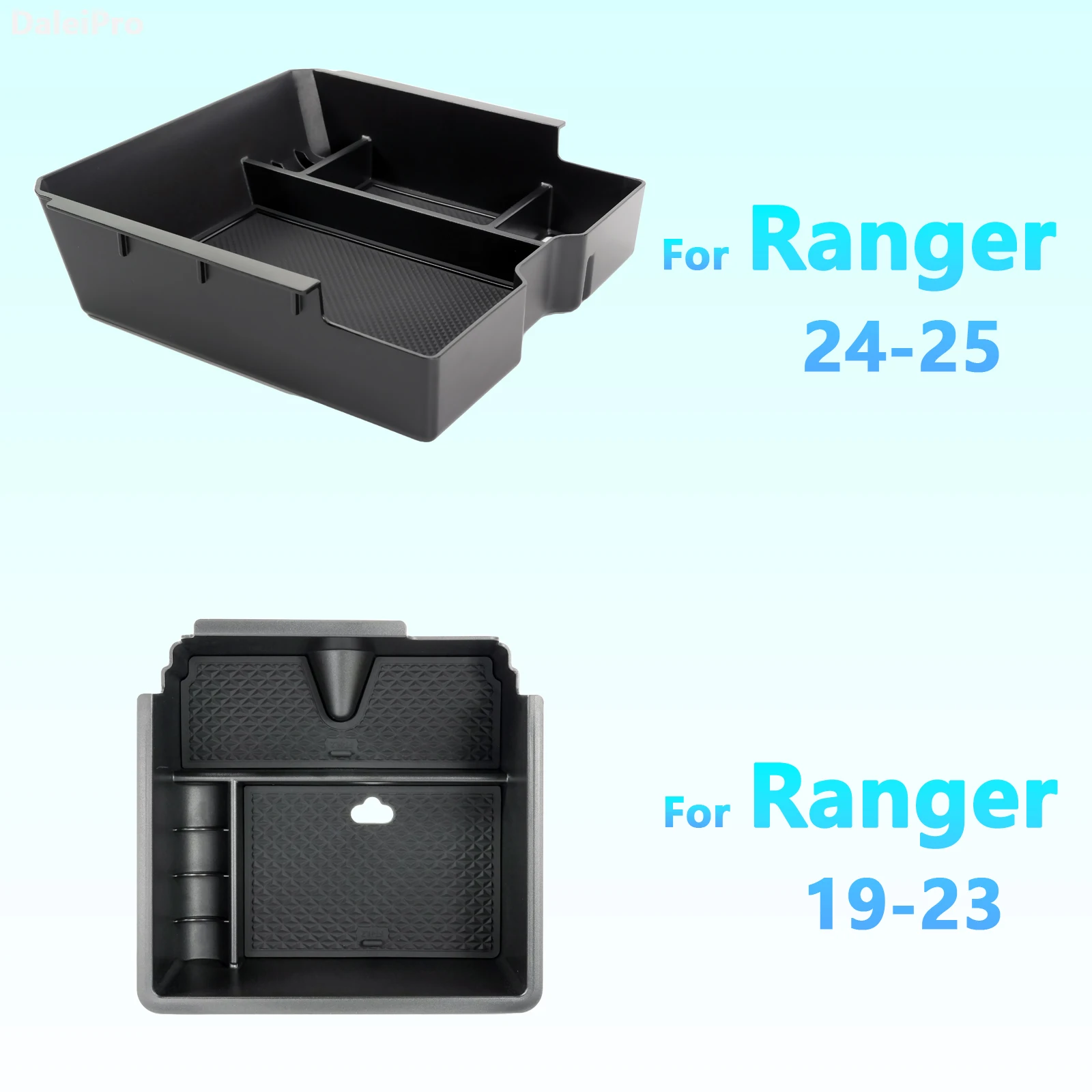 

For Ford Ranger 2019-2024 2025 Armrest Storage Box Glasses Storage Box Car Center Console Organizer Tray Interior Accessories