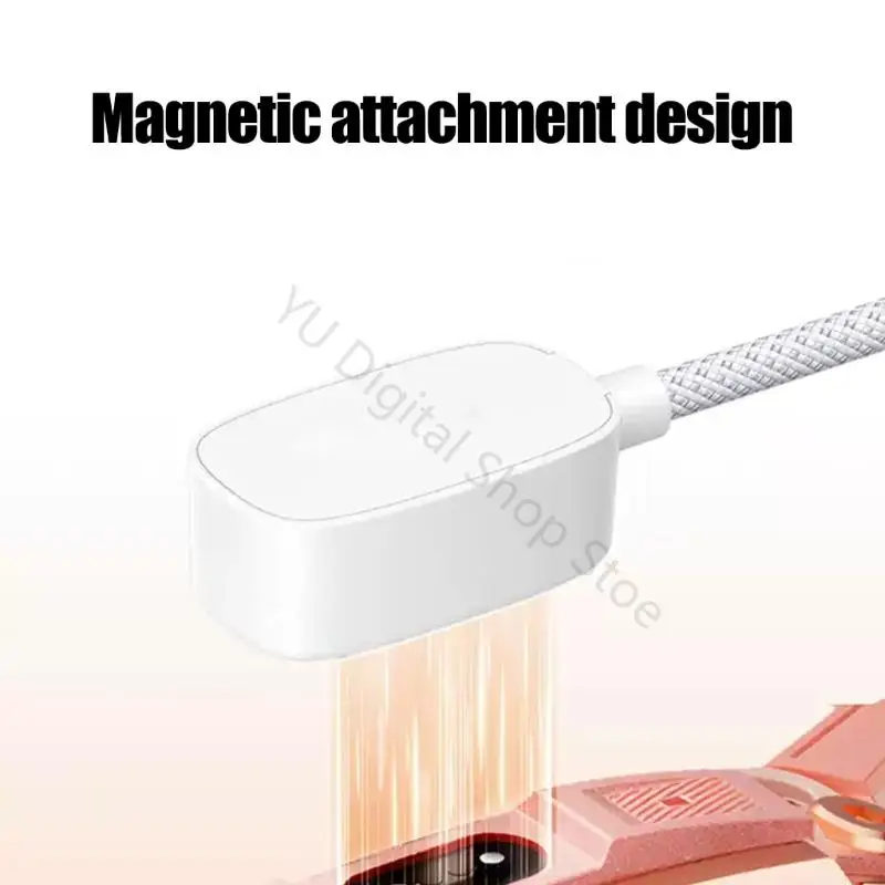96BA White USB-A Watch Charging Cord for XTC Z9, Z10, Z11 with Up to 5 W Output, 2-Conductor Construction, Direct Alignment