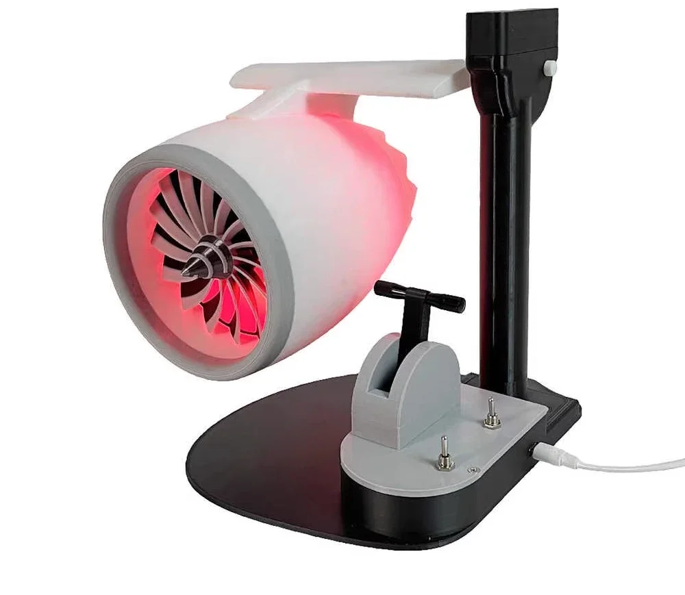 Aviation turbofan modeling fan spray humidifier luminous creative ornament gift