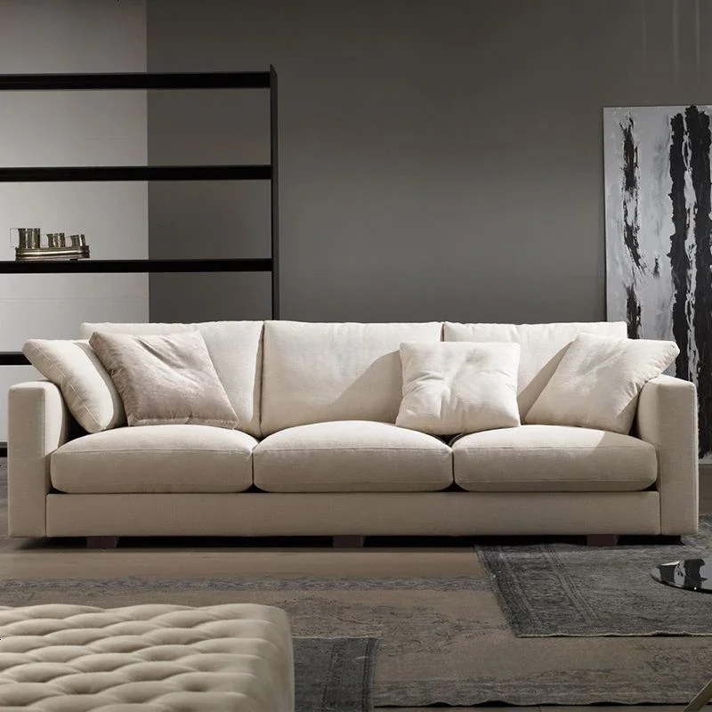 Modern furniture living room sofa set modern luxury two seat/three seat sofa with wood leg