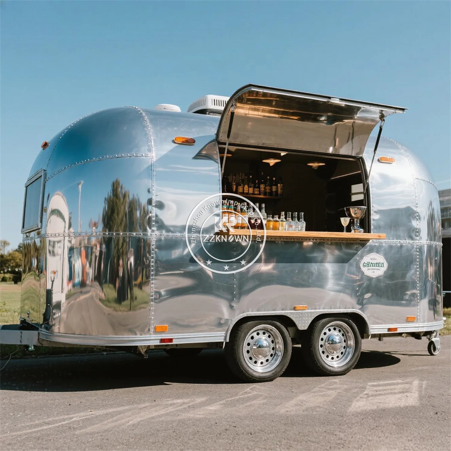 

Mobile BBQ Beverage Catering Trailer Food Trailer Fully Equipped Outdoor Catering Food Truck With Kitchen Equipment