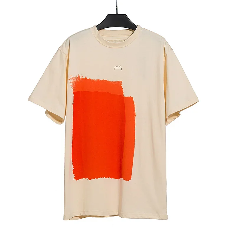 Apricot T Shirts A-COLD-WALL Tops Tee Men Woman Good Quality Fashion Pattern Short Sleeve Men Woman