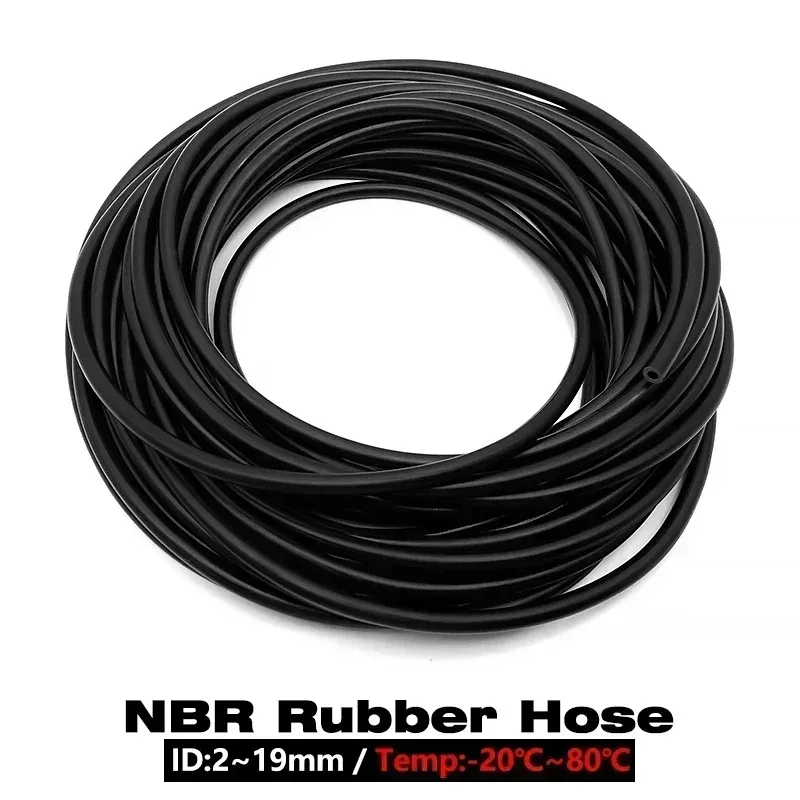 

NBR Fuel Delivery Hose Inner Dia 2mm/3mm/4/5/6/7/8/10/13/16/19mm Oil Resistant Rubber Hose Fuel Tank Pipe for Additives