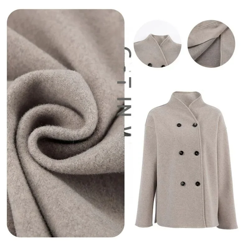 

2025 AutumnWinter New Collection Rero Sle Brown Wool Coat Women Cleanfit Other Polyester A-Line Sve Fem Faion