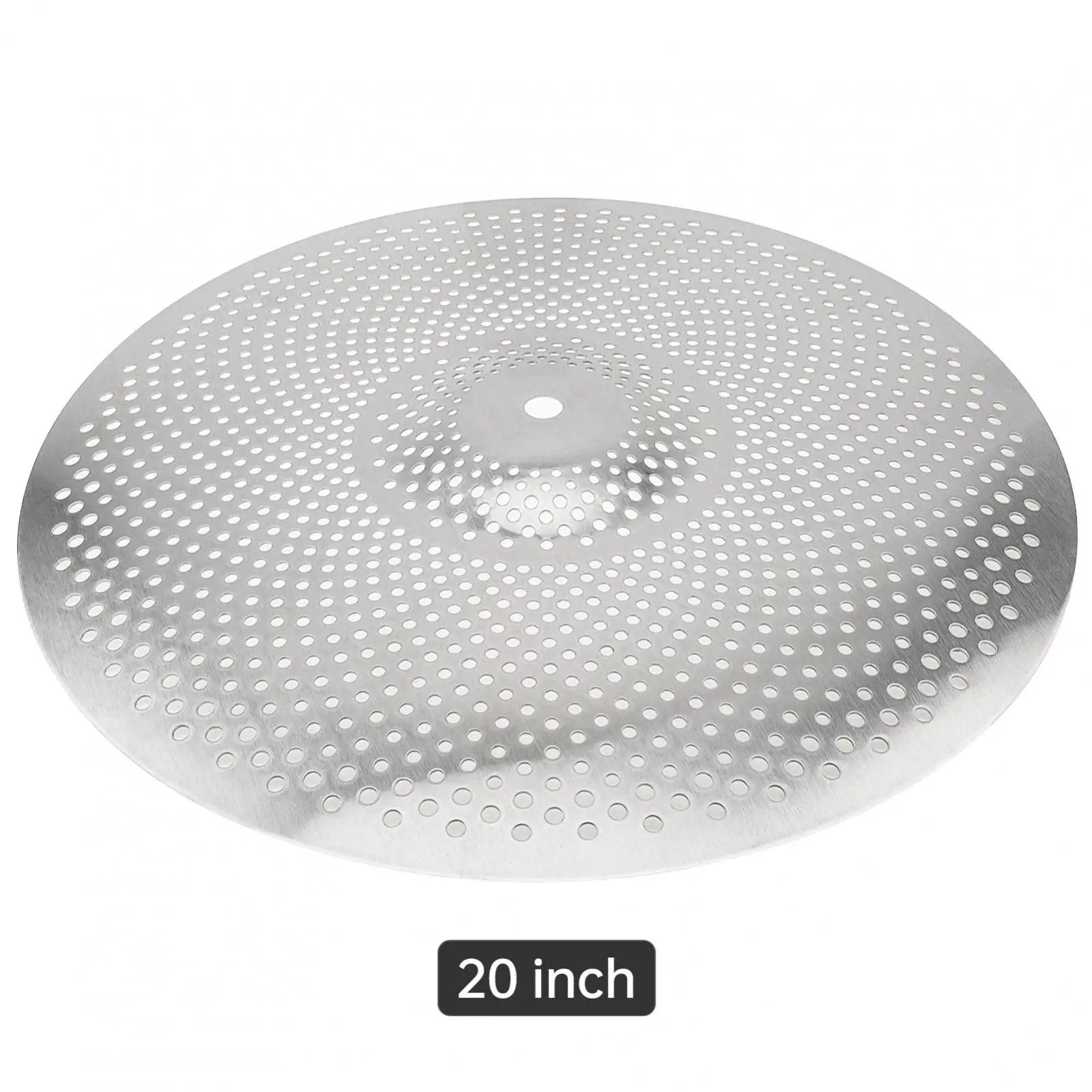 Low Volume Hihat Crash Ride Mute Cymbal for Drum Sets, 14 / 16 / 18 / 20inch Silver Drummer Practice Quiet Cymbal
