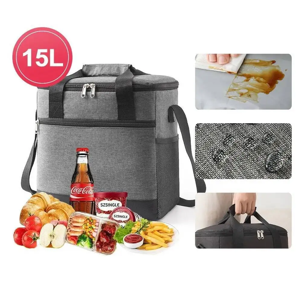 

Handheld Dirt-Resistant Food Fresh Keeping Nsulation Bag 2026 On Sale 15L Large Capacity Warm Lunch Bag For Women