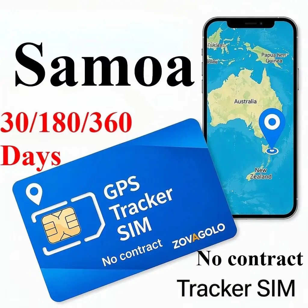 Samoa Dedicated GPS Tracker SIM Card Data Plan 30D30MB 180D180MB 360D360MB No Contract Elderly Child Safety Tracking Device