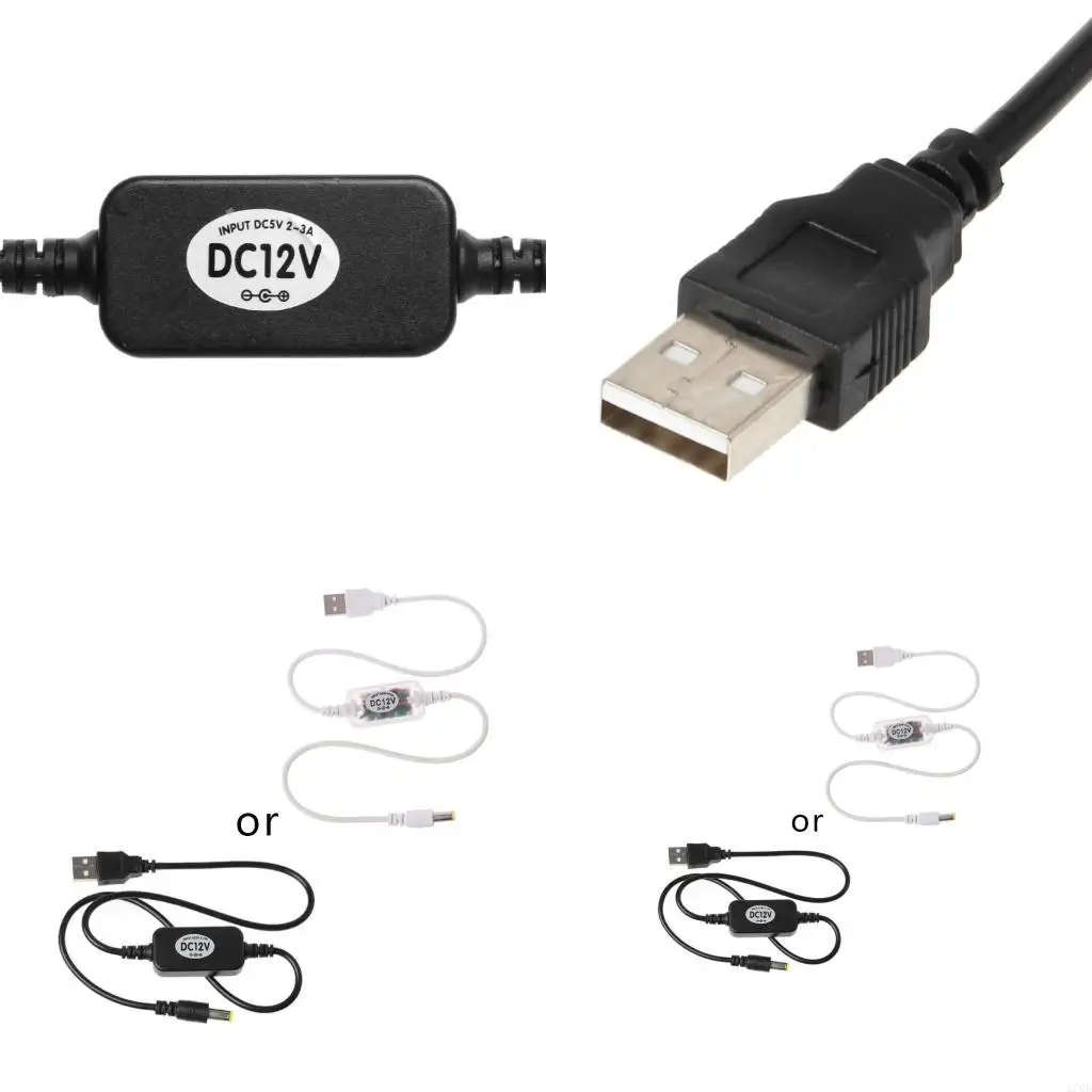 USB for Dc 5v To for Dc 12v Step Up Module Usb Converter Adapter Cable Plug for Digital Camera 2.1x5.5m