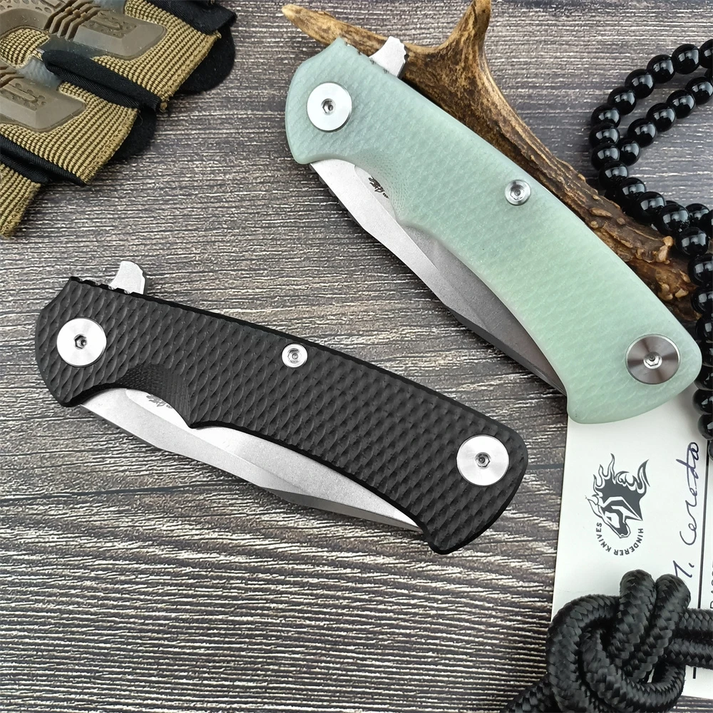 High Quality Rick Hinderer XM18 Folding Knife D2 Blade G10 Handle Outdoor EDC Survival Camping Hiking Hunting Tools