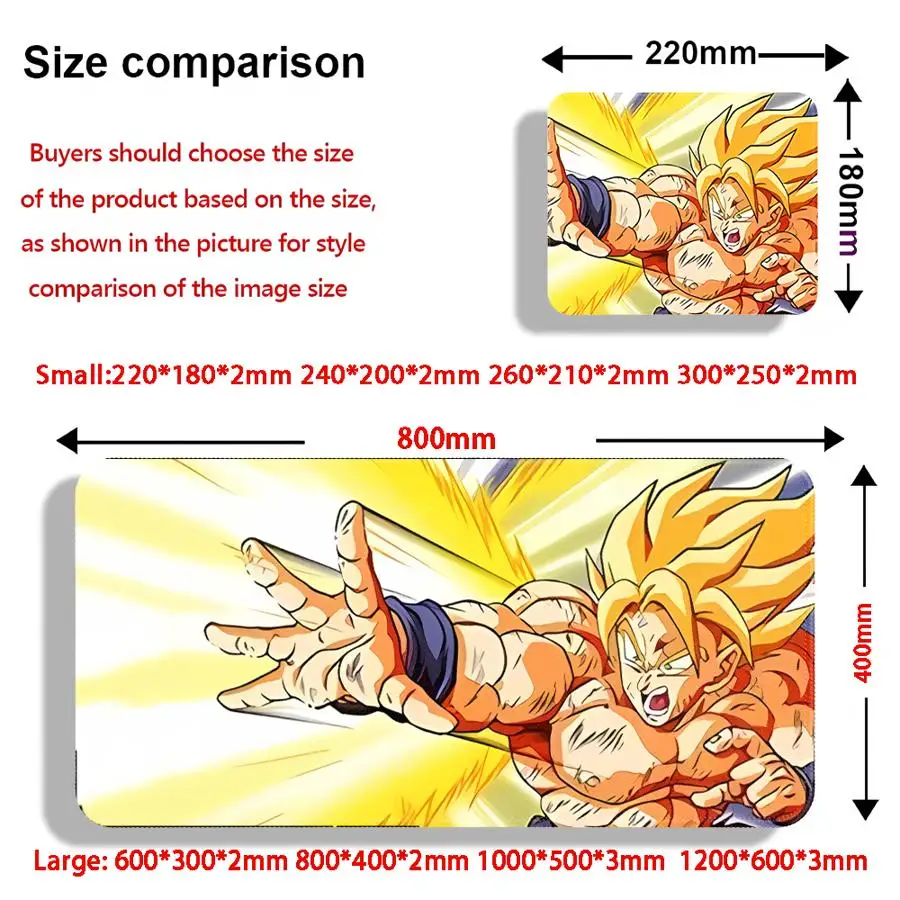 Dragon Anime Ball Cool Mouse Pad Game Console Pad Keyboard Mouse Pad Desk accessories Computer Laptop Pad office Pad Anti slip