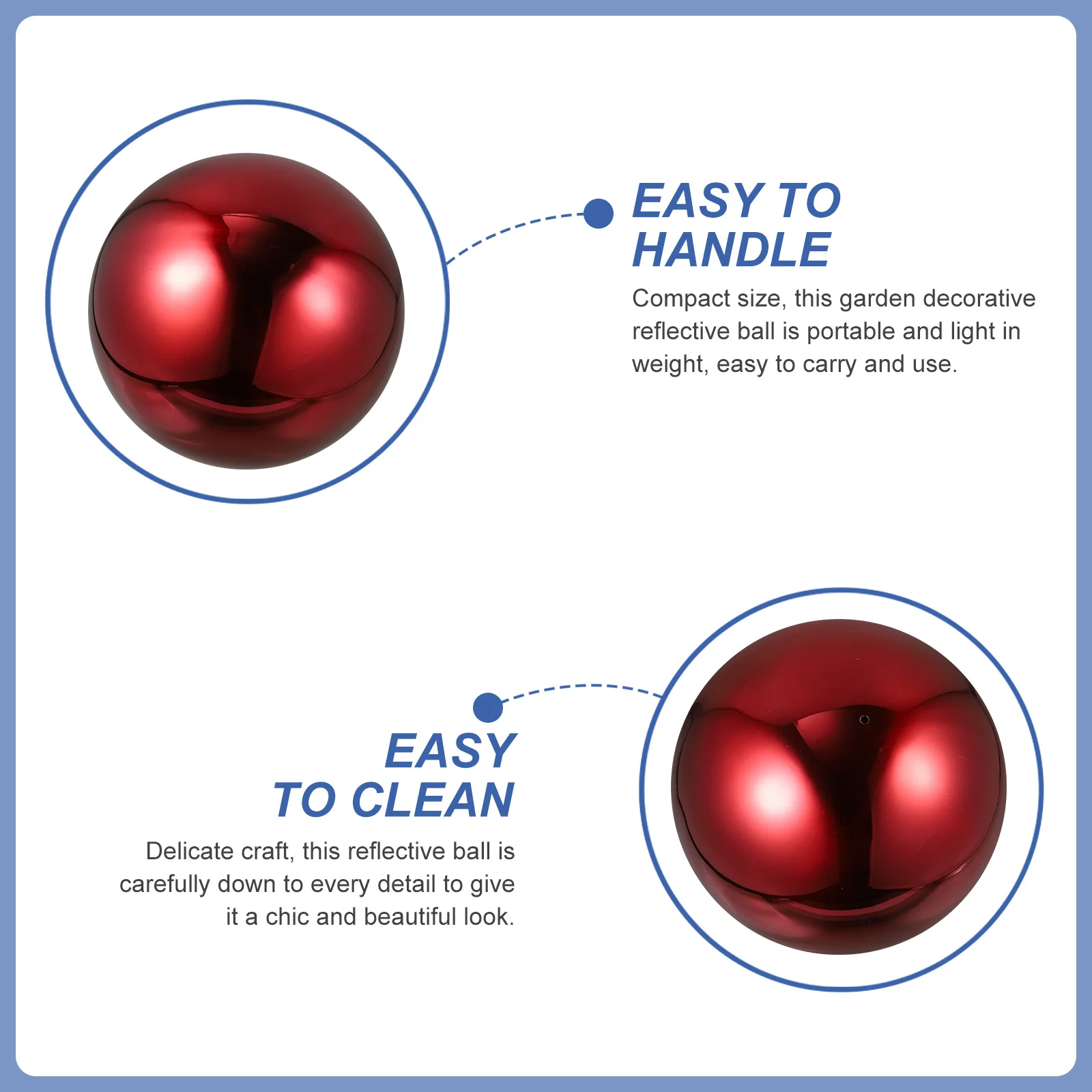 كرة التحديق العاكسة المصنوعة من الفولاذ المقاوم للصدأ المصقول الملون بمرآة غلوب لتزيين الحديقة الخارجية كرة التحديق كرة عاكسة للضوء