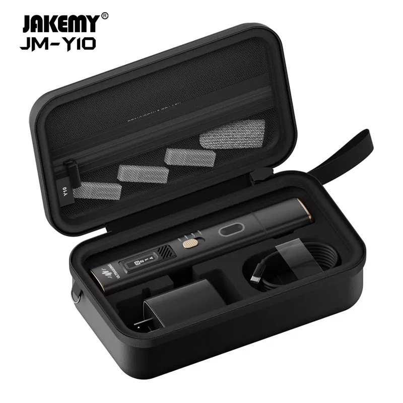 JAKEMY JM-Y10 Ультразвуковой нож для резки с OLED-экраном Светодиодное освещение Многофункциональная ручка для удаления клея для резки и полировки