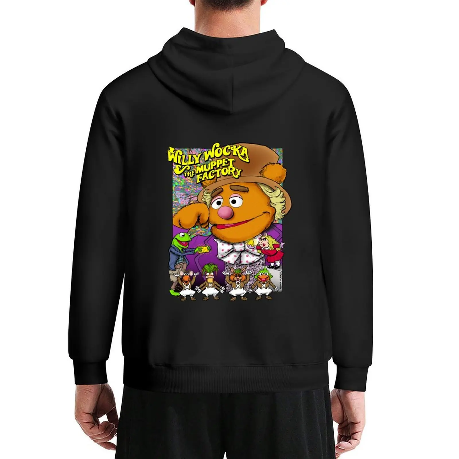 

Willy Wocka and the Muppet Factory Hoodie men clothes men's autumn clothes autumn clothes graphic t shirts men hoodie