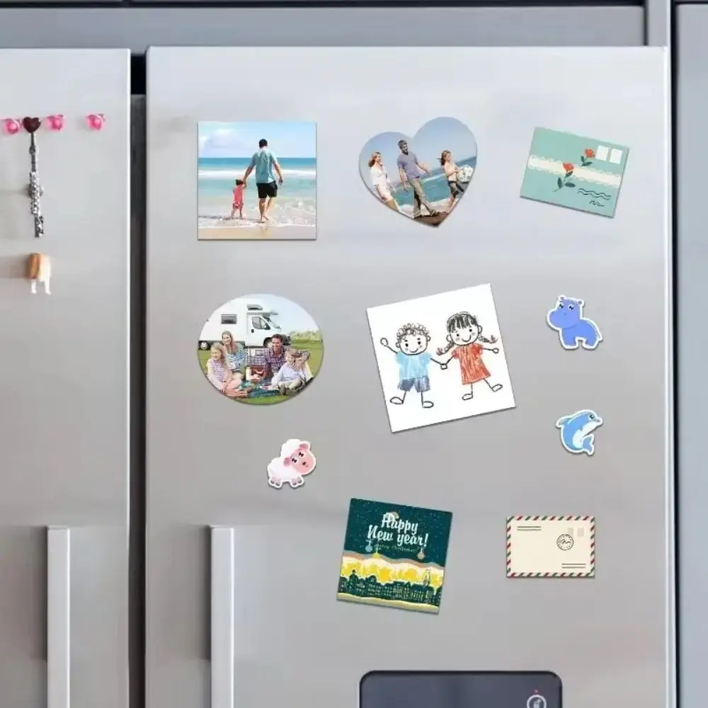 A4 Magnetic Mat Sheets Flexible Easy Peel Adhesive Magnetic Sheets Self-Adhesive Rubber Magnet Fridge Crafts Photo Picture Decor