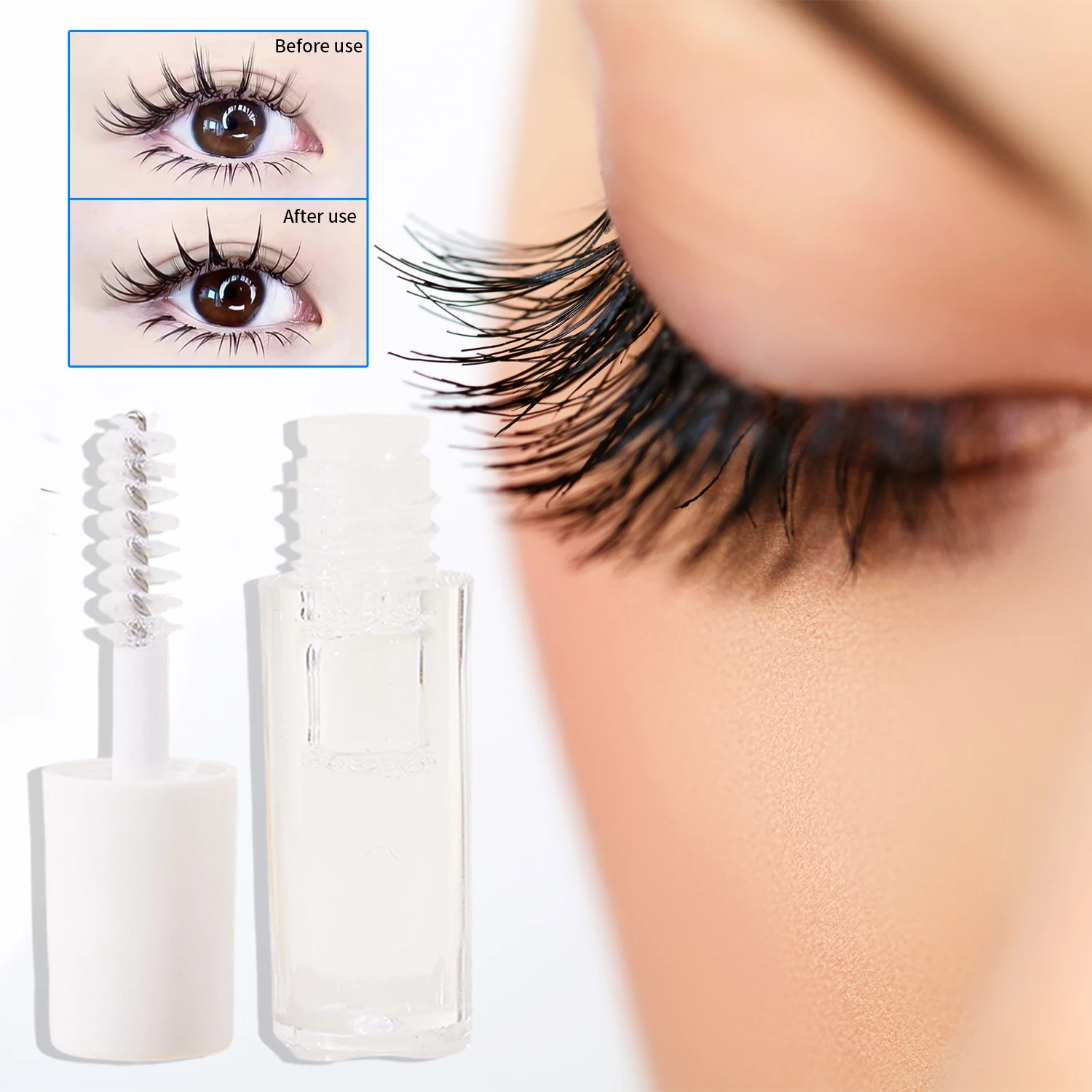 1/10pcs Eyelash การตั้งค่าเสื้อกันฝนโปร่งใสขนตาจัดแต่งทรงผมเจลกันน้ํายาวนานไม่ระคายเคือง Eyes Lashes แต่งหน้า