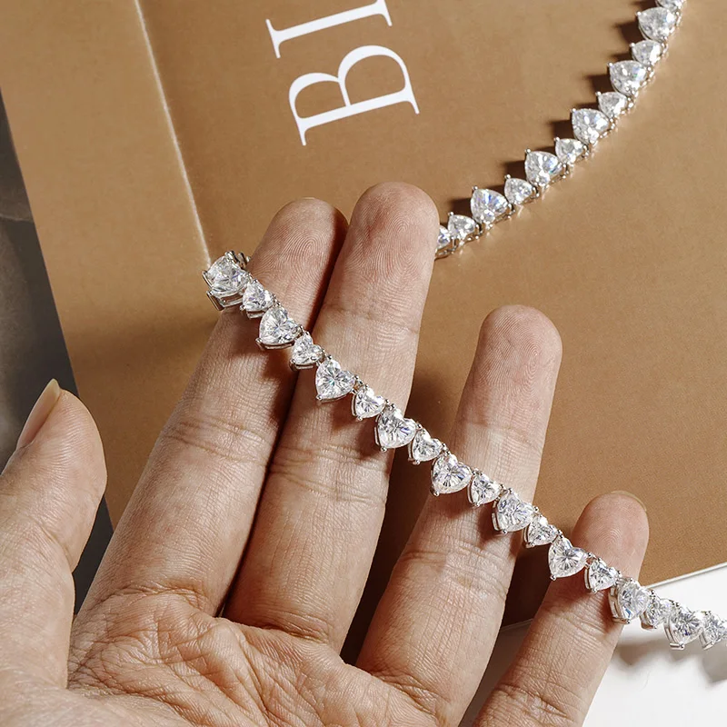 

HORRIPAL D VVS1 5/6.5mm Moissanite Necklace for Women with GRA Certified 925 Sterling Sliver Sparkling Wedding Luxury Jewelry