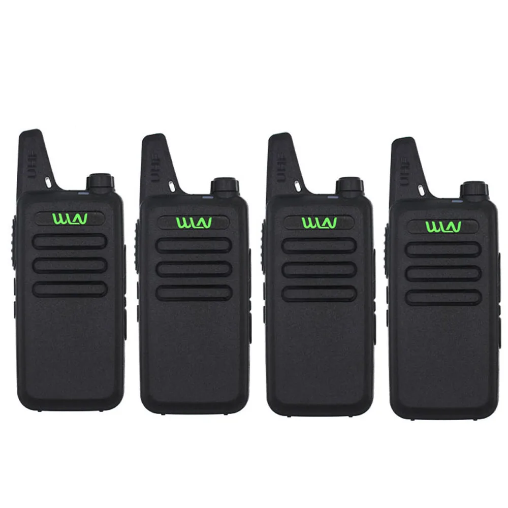 4Pcs Wln KD-C1 Mini Draagbare Radio Uhf 400-520Mhz 5W Walkie Talkie 16 Kanaals Uhf Transceiver