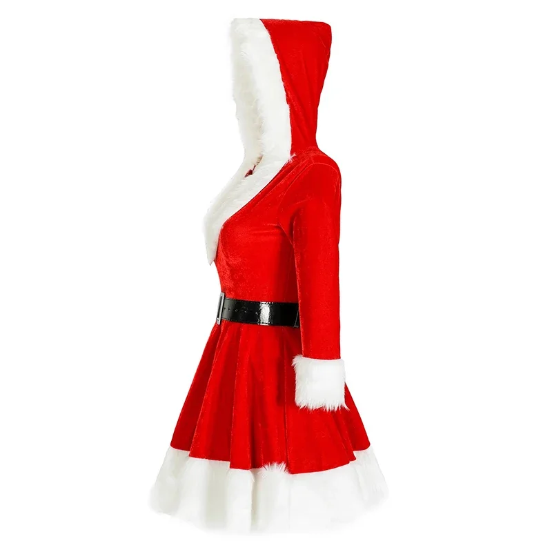 Papai Noel Cosplay Trajes Femininos, Miss Claus Traje, Roupa de Natal, Roupa Sexy, Festa de Carnaval, Ano Novo, Moda