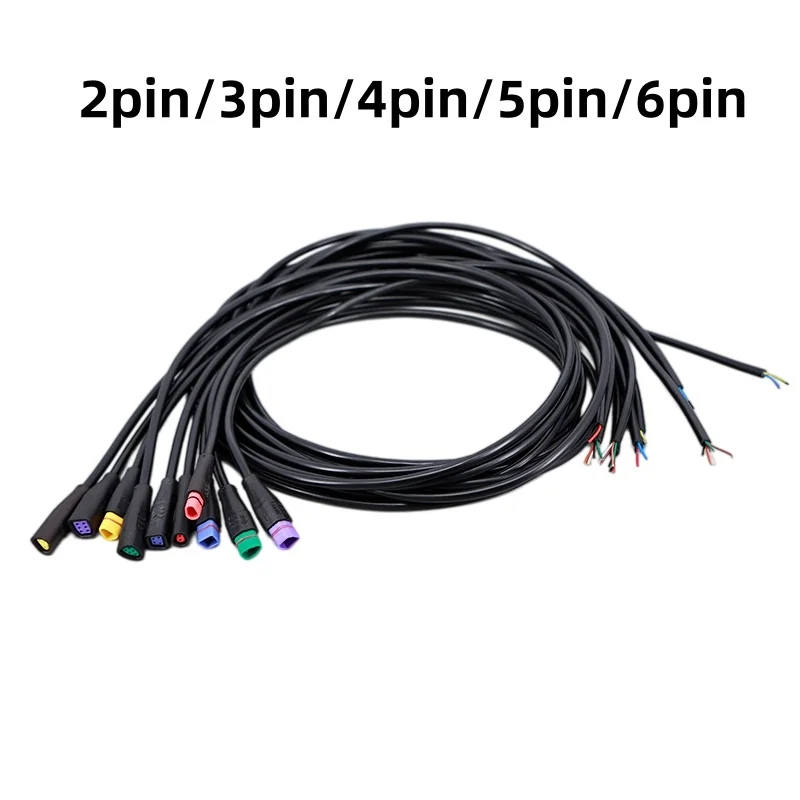 Waterproof 2 3 4 5 6Pin male female Cable Connector Base Connector For Ebike Display Pin Optional Cable Ebike Accessories B4