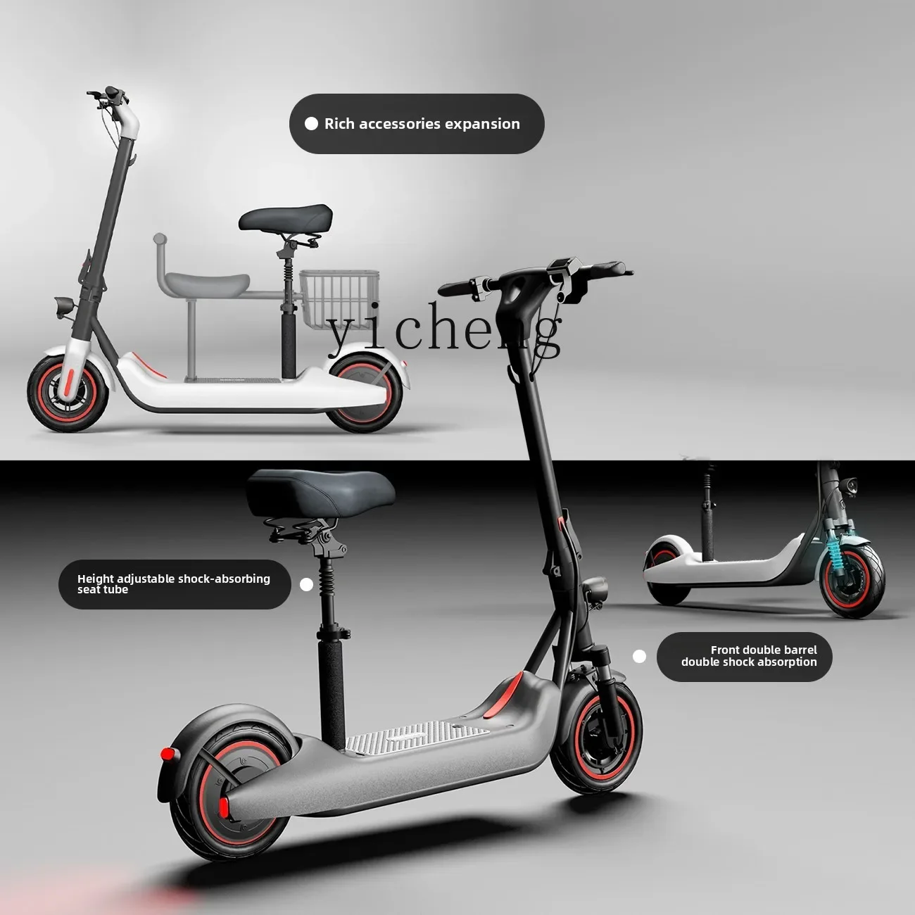 TQH electric scooter folding electric vehicle mini mount two-wheeled battery portable small scooter