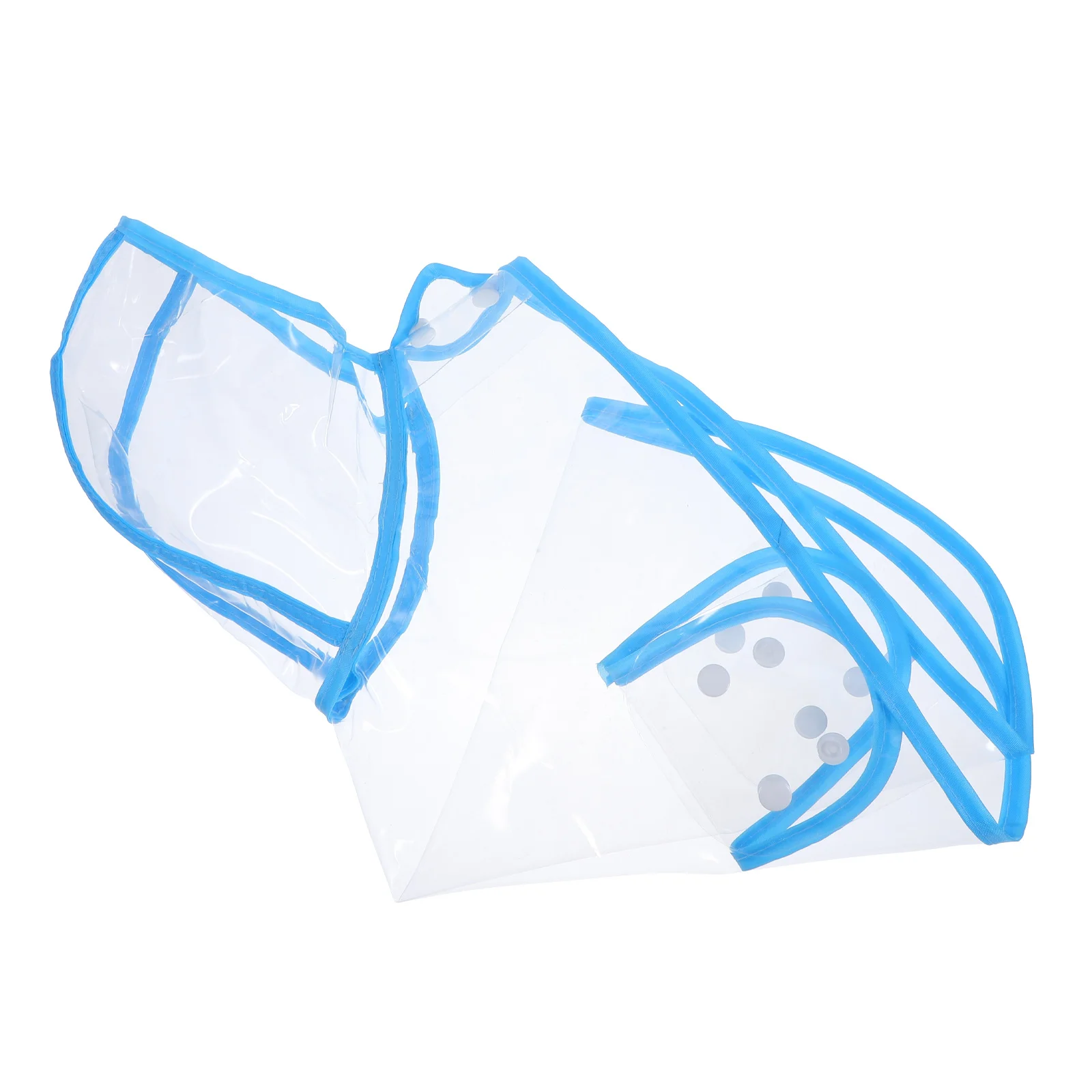 

Waterproof Transparent Pet Raincoat for Small Dogs Cats Lightweight Packable Rain Poncho with Carry Pouch Blue Size M