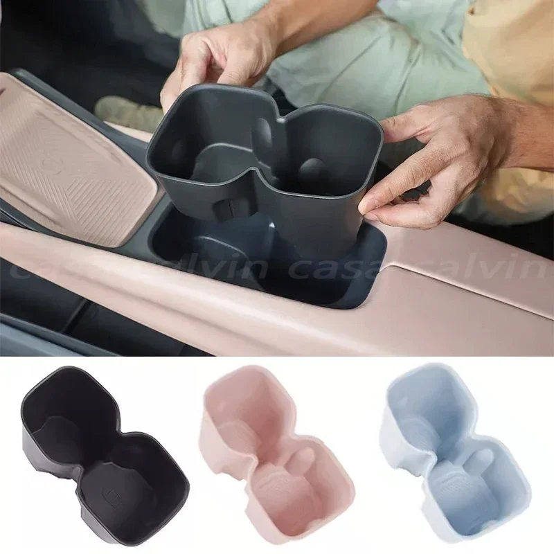 Soporte para vasos de coche BYD Seagull, caja de almacenamiento, almohadilla antideslizante, soporte fijo para bebidas, caja de basura, accesorios de Interior de coche