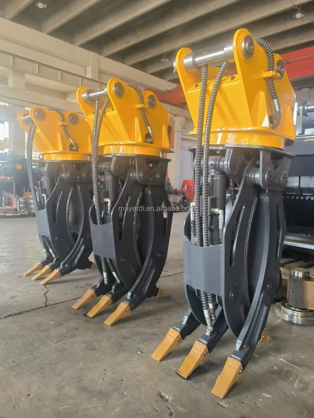 Rotated Wood Cutting Hydraulic Log Grab Crane Grapples Tree Shear Wood Chipper Grapple for Efficient Tree Trimming