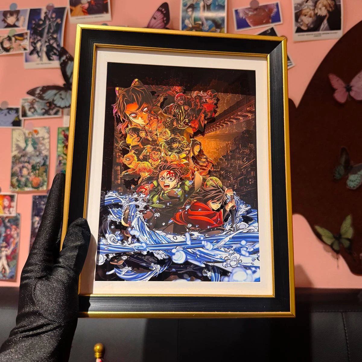 

3D Demon Slayer Autostereogram Kimetsu no Yaiba Infinity Castle Anime Characters Wall Art Unique Birthday Gift Fans Desk Decor