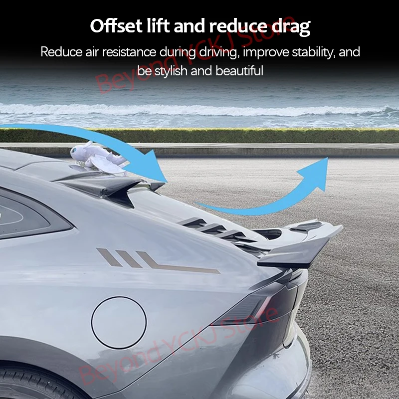 Sport Rear Roof Spoiler Wind For CHANGAN UNI-V UNIV 2022 2023 2024  Styling Accessories Blade-shaped Trunk Spoiler Decorative