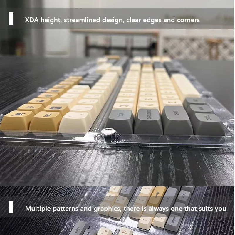 Mechanical Keyboard Key Caps Low Light Xda High Thermal Sublimation Personality Key Cap Small Full Set Keyboard Accessories