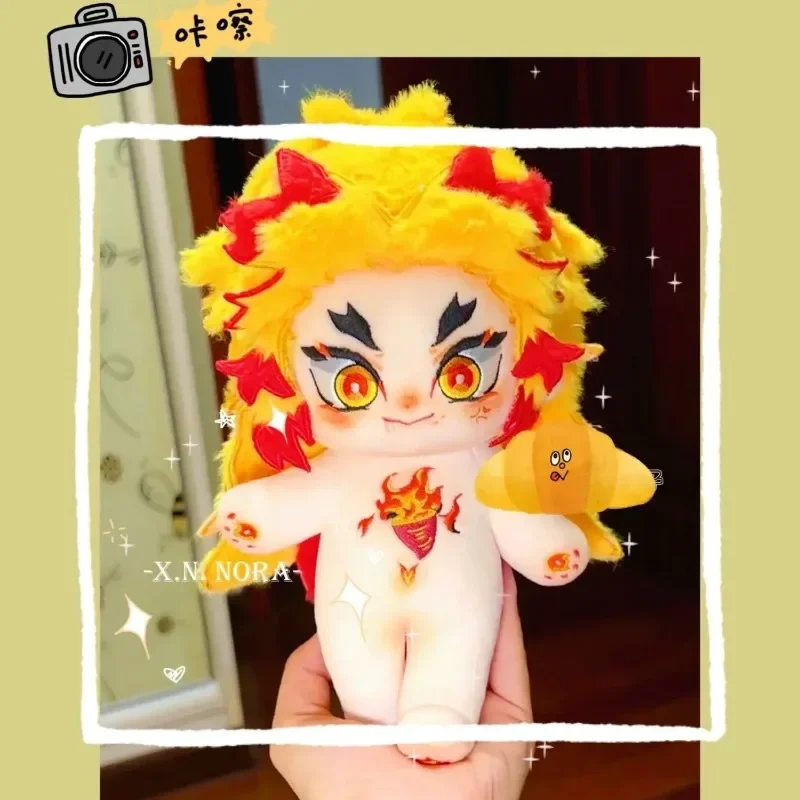 20 سنتيمتر أنيمي سمة Rengoku Kyoujurou وسيم الصبي تأثيري لينة أفخم دمية الجسم فستان الملابس بلوشي محشوة اللعب هدية عيد الميلاد