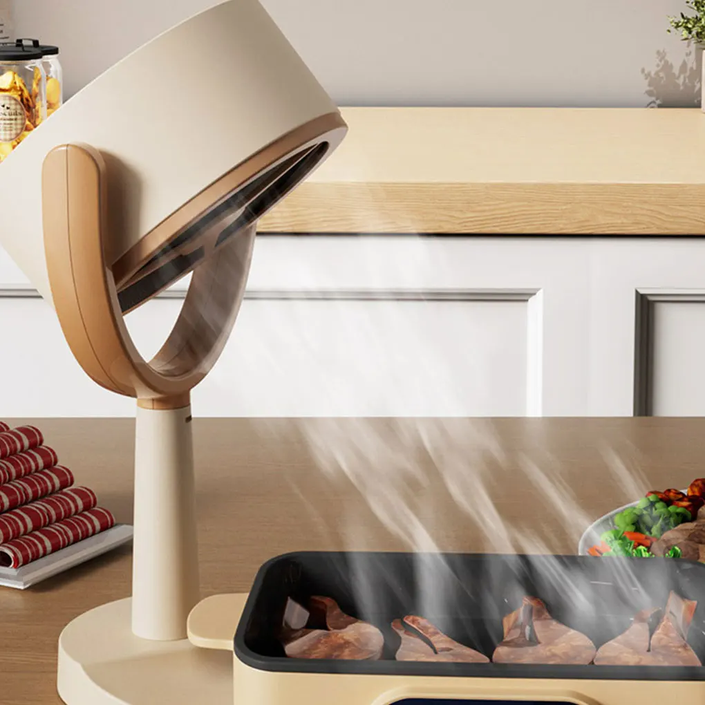 Okap biurkowy do kuchni z ładowaniem USB Osłona wentylatora wyciągowego Regulowane pochłaniające ssanie Dmuchawa olejowa do grillowania w pomieszczeniach
