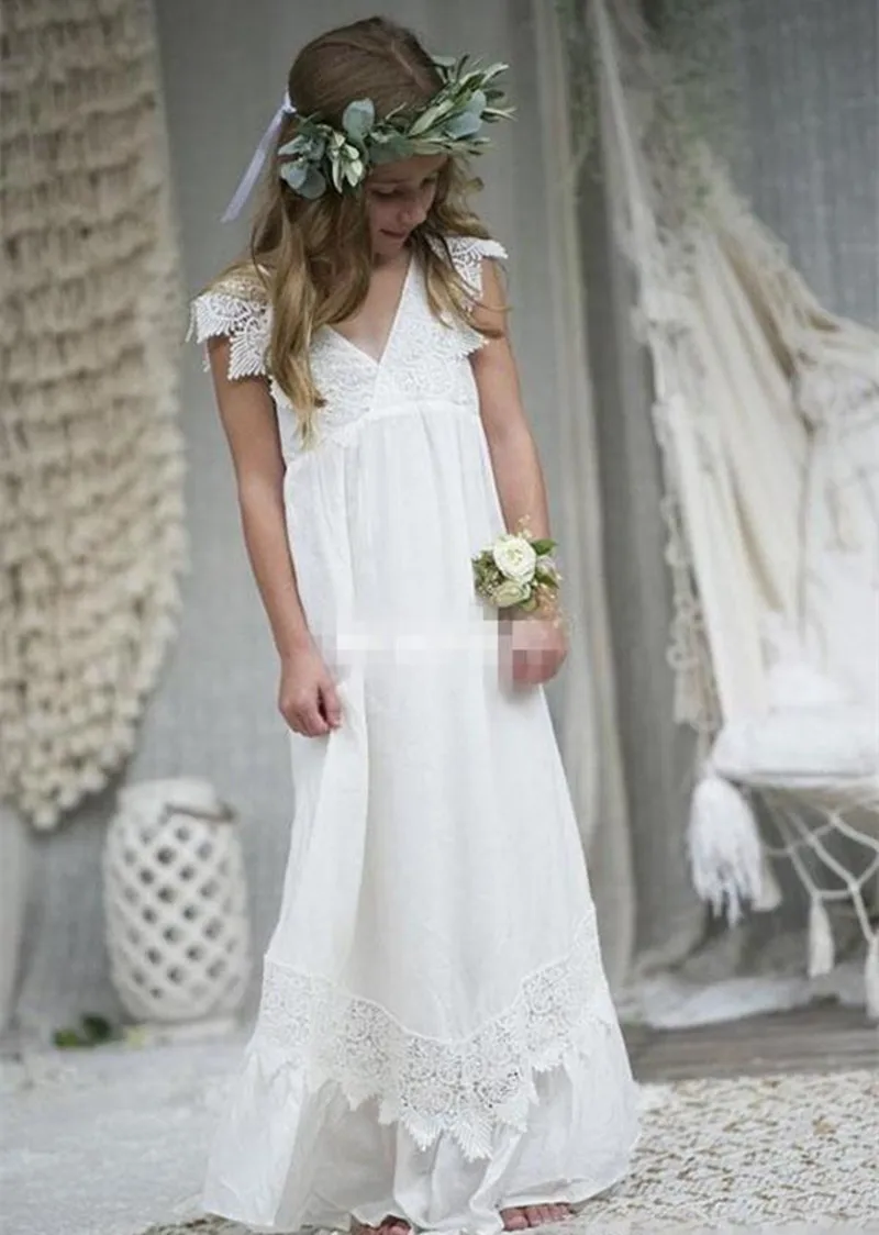 Belle robe de demoiselle d'honneur avec appliques en dentelle florale pour enfants, vêtements de princesse pour enfants, fête de mariage, première communion, anniversaire, tout neuf