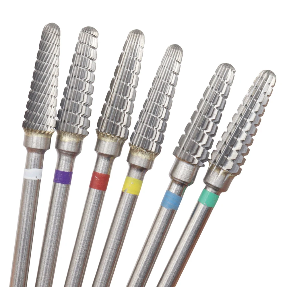 Spiral Flute Tungsten Carbide Nail Drill Bit – Professional Nail Bit for Gel Polish Removal, Acrylic & Nail Shaping Tool