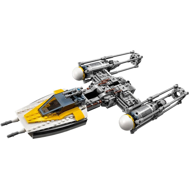 HOTTOYS  691Pcs Space Battle Y-wing Starfighter MOC 75172 Bomber Model Building Blocks Assemble Brick Toy Children Birthday Gift