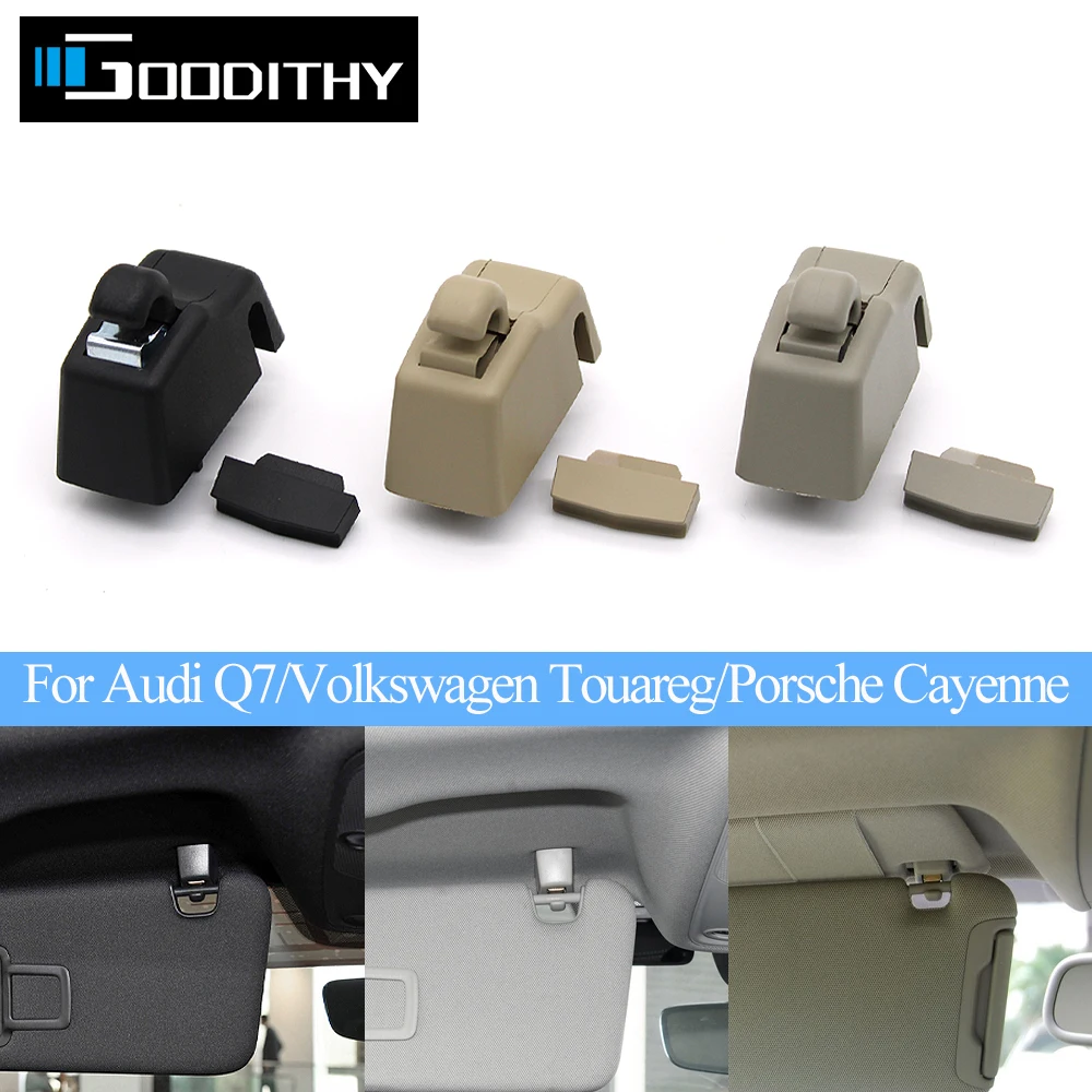 

Car Sun Visor Sunshade Fixed Clip Buckle Retainer Hook Bracket For Audi Q7 VW Touareg Porsche Cayenne 4L0859561, 4L0859562