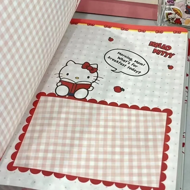 Hello Kitty Notebook Student Cute Hard Shell Notebook Ins Style High Beauty Color Page Notebook