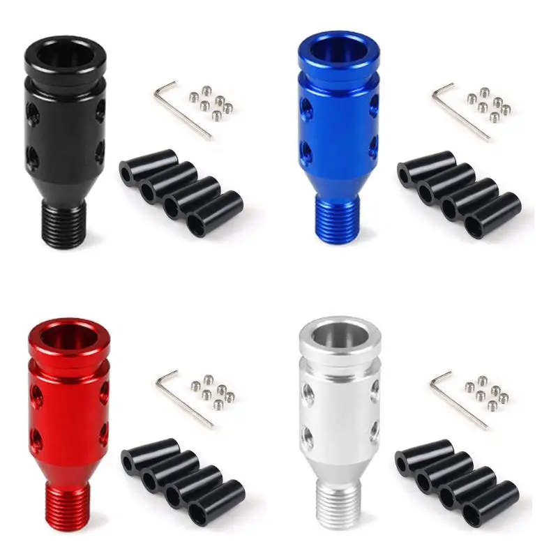 Car Manual Gear Shift Knob Adapter For M12x1.25 Non Threaded Shifters Aluminum DropShipping