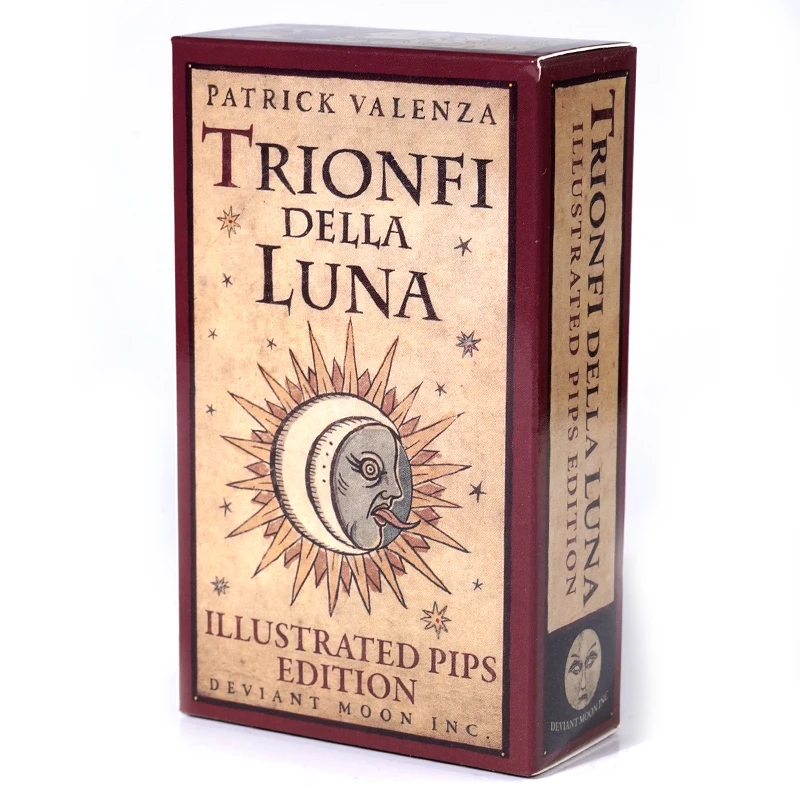 Trionfi della Luna tarocchi 78 mazzo di carte con PDF guida Fortune Telling gioco di carte viaggi Cersion invertito Chakra Planet Zodiac