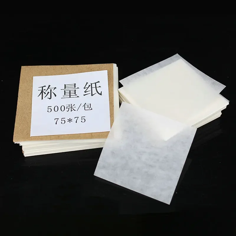 2pack (1000pcs) Lab use square Smooth sulphate paper weighing paper 60/75/90/100/120/150mm/200mm