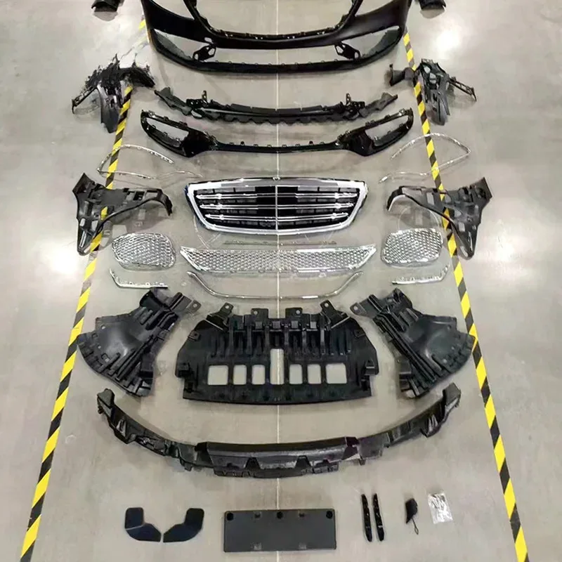 

Car Modified Accessories for W222 2014-2017 Upgrade to S65 Include Bumpers Grille Auto Lamps Side Skirts Rear Diffuser